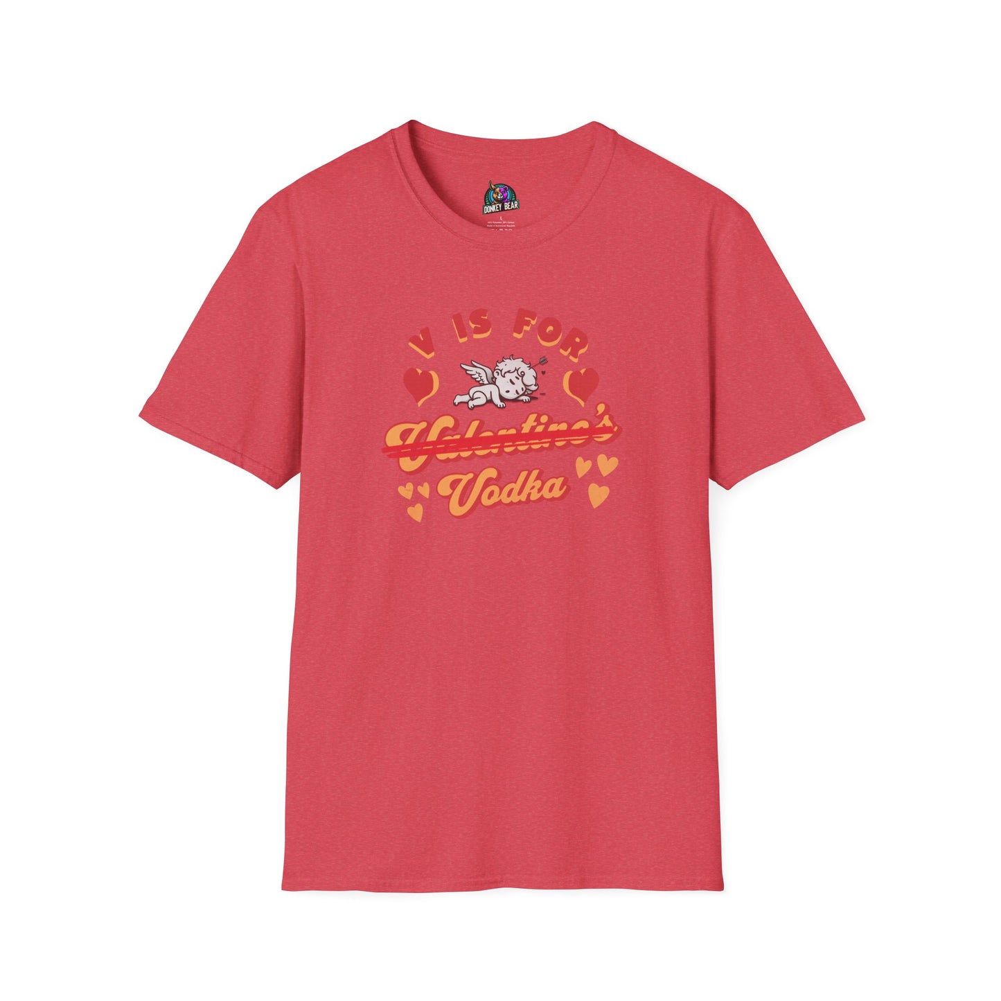 "V is for Vodka" T-Shirt – Love is Overrated, But Drinks Aren’t!