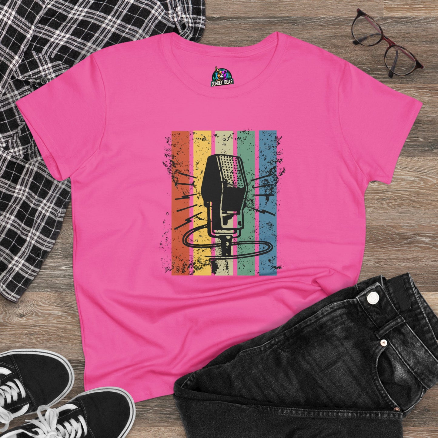 "Retro Mic" T-Shirt – Vintage Vibes, Timeless Sound