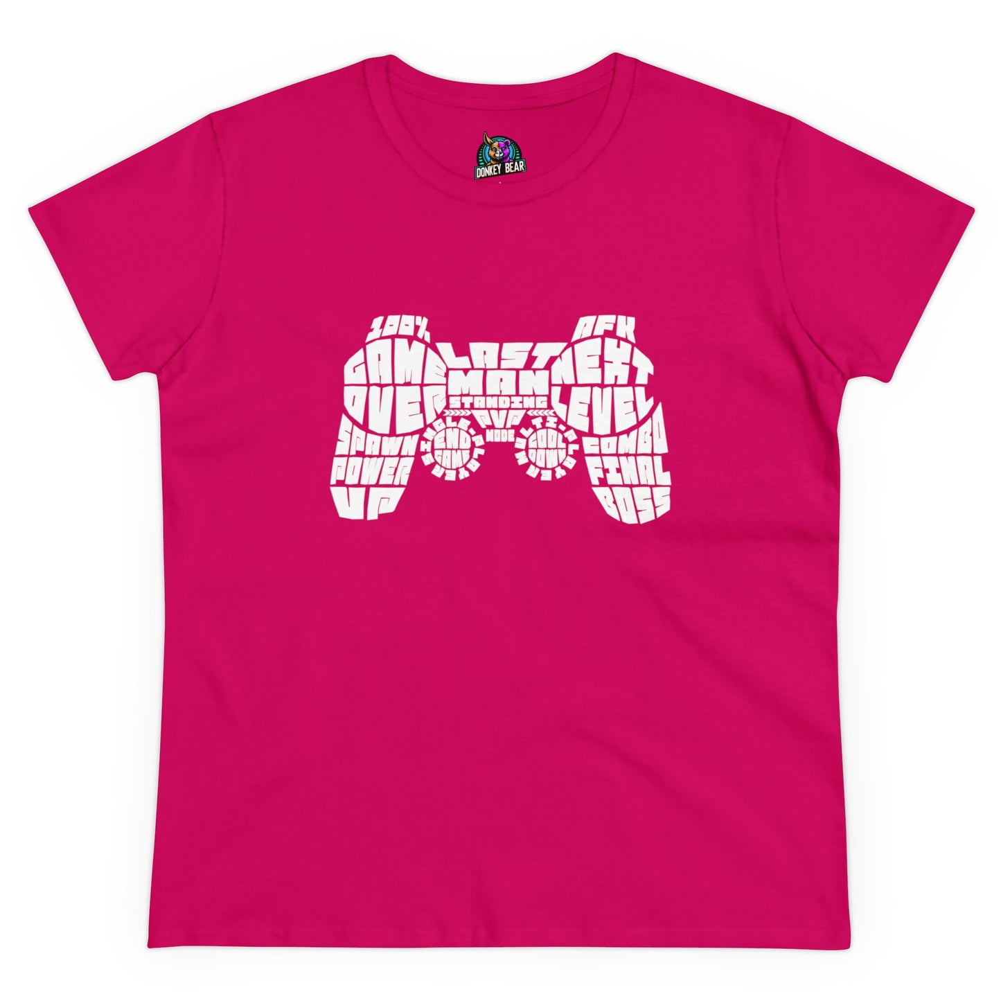 Word Art Gamer Controller T-Shirt – Where Words Meet Play
