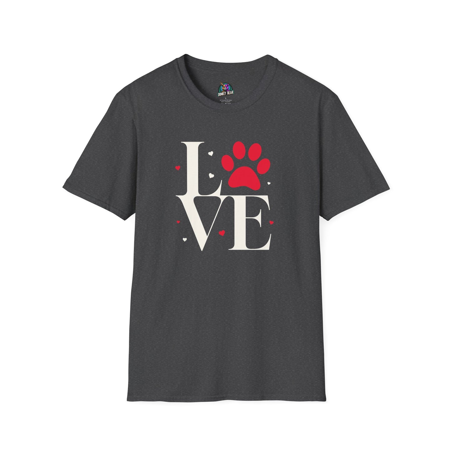 "LOVE Paw Print" T-Shirt – Because Love Is Furry & Four-Legged