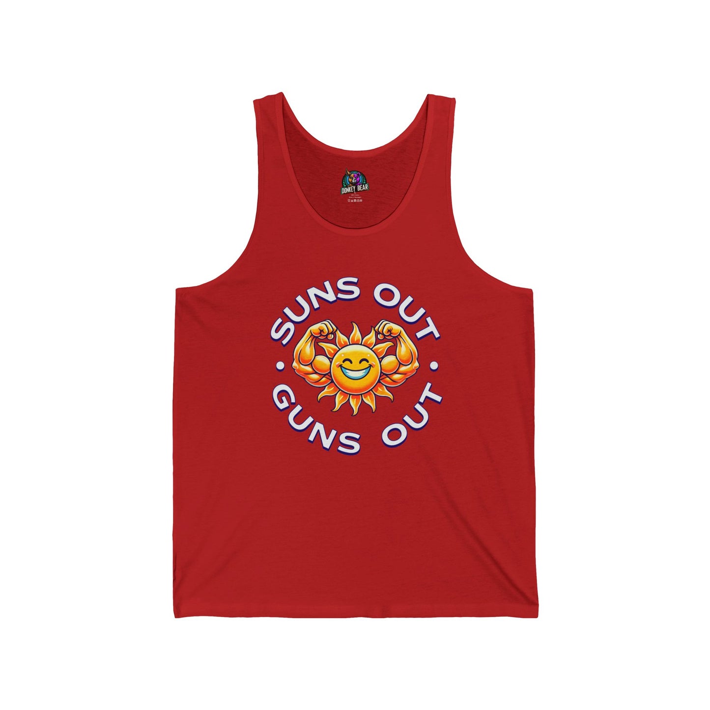 "Suns Out, Guns Out" Tank Top – Flex Hard, Shine Bright