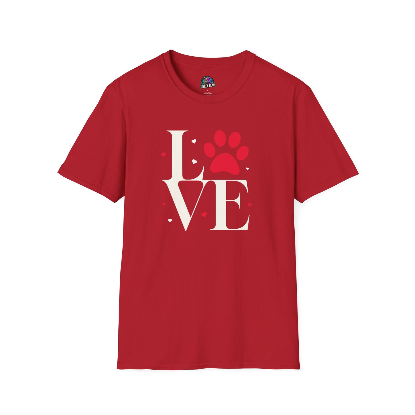 "LOVE Paw Print" T-Shirt – Because Love Is Furry & Four-Legged