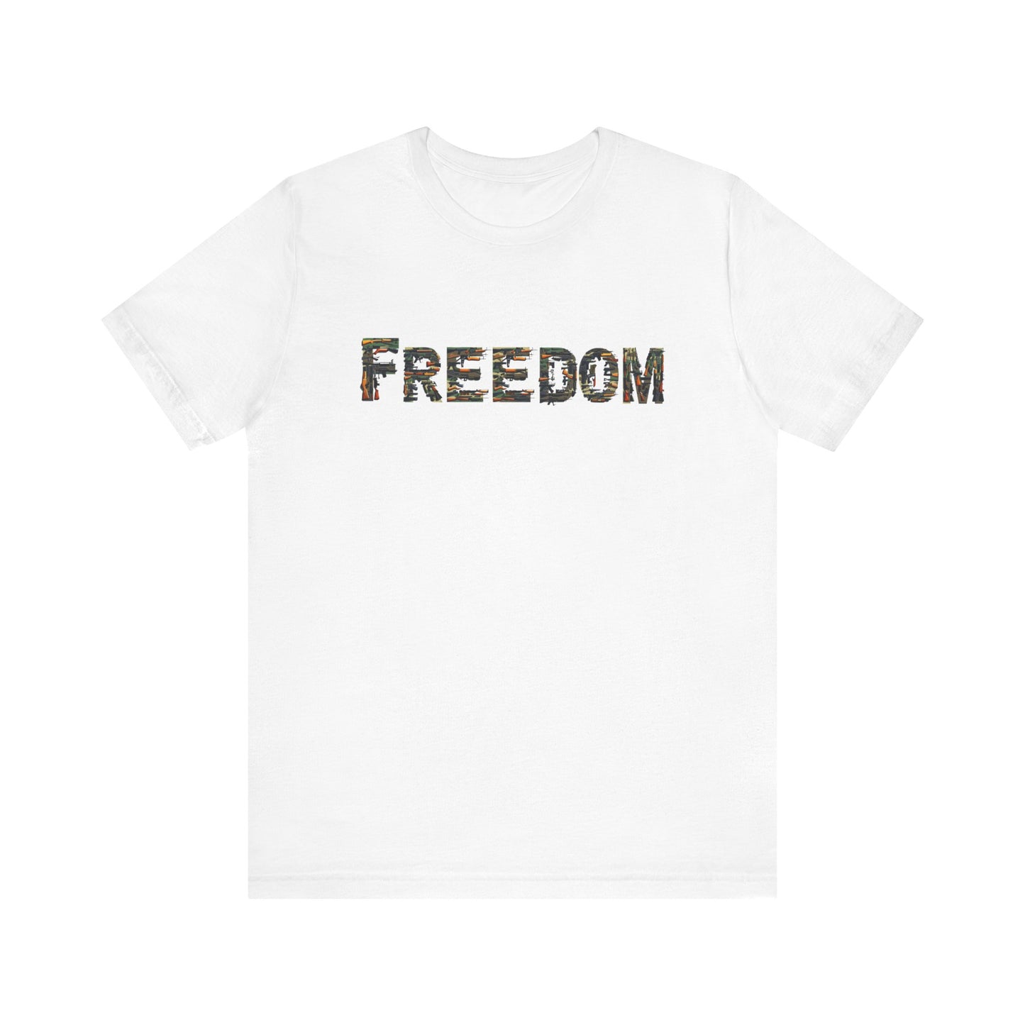 "Freedom" Bullet Design T-Shirt – Bold, Unapologetic, and Ready for Anything