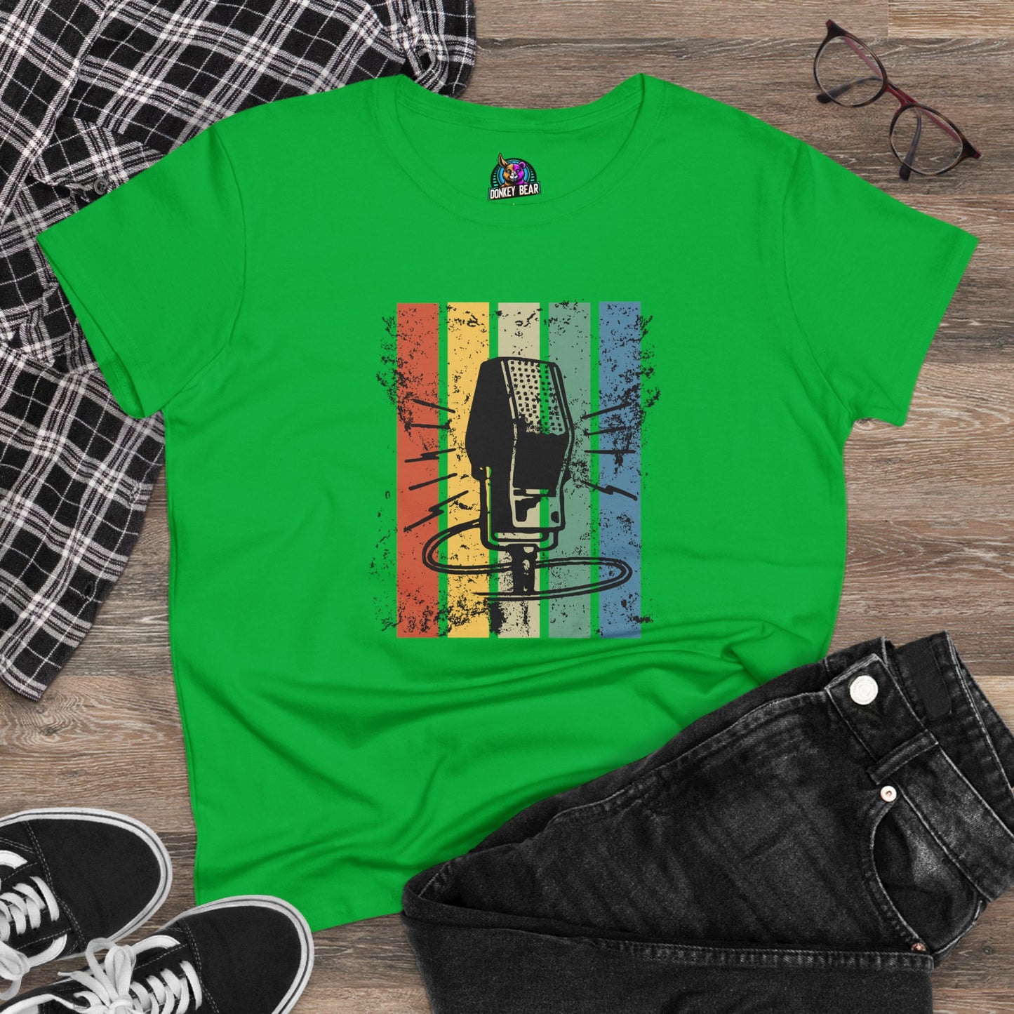 "Retro Mic" T-Shirt – Vintage Vibes, Timeless Sound
