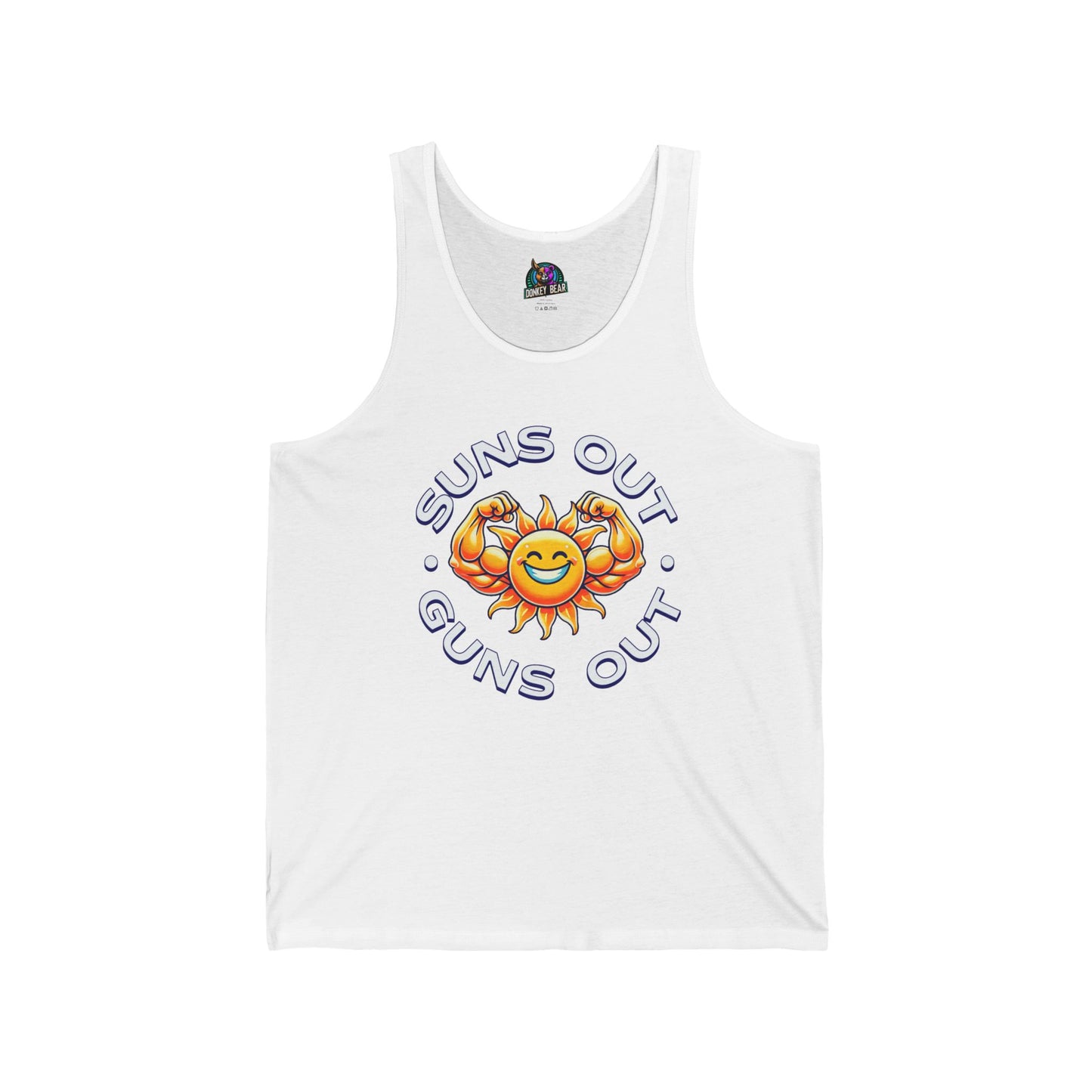 "Suns Out, Guns Out" Tank Top – Flex Hard, Shine Bright