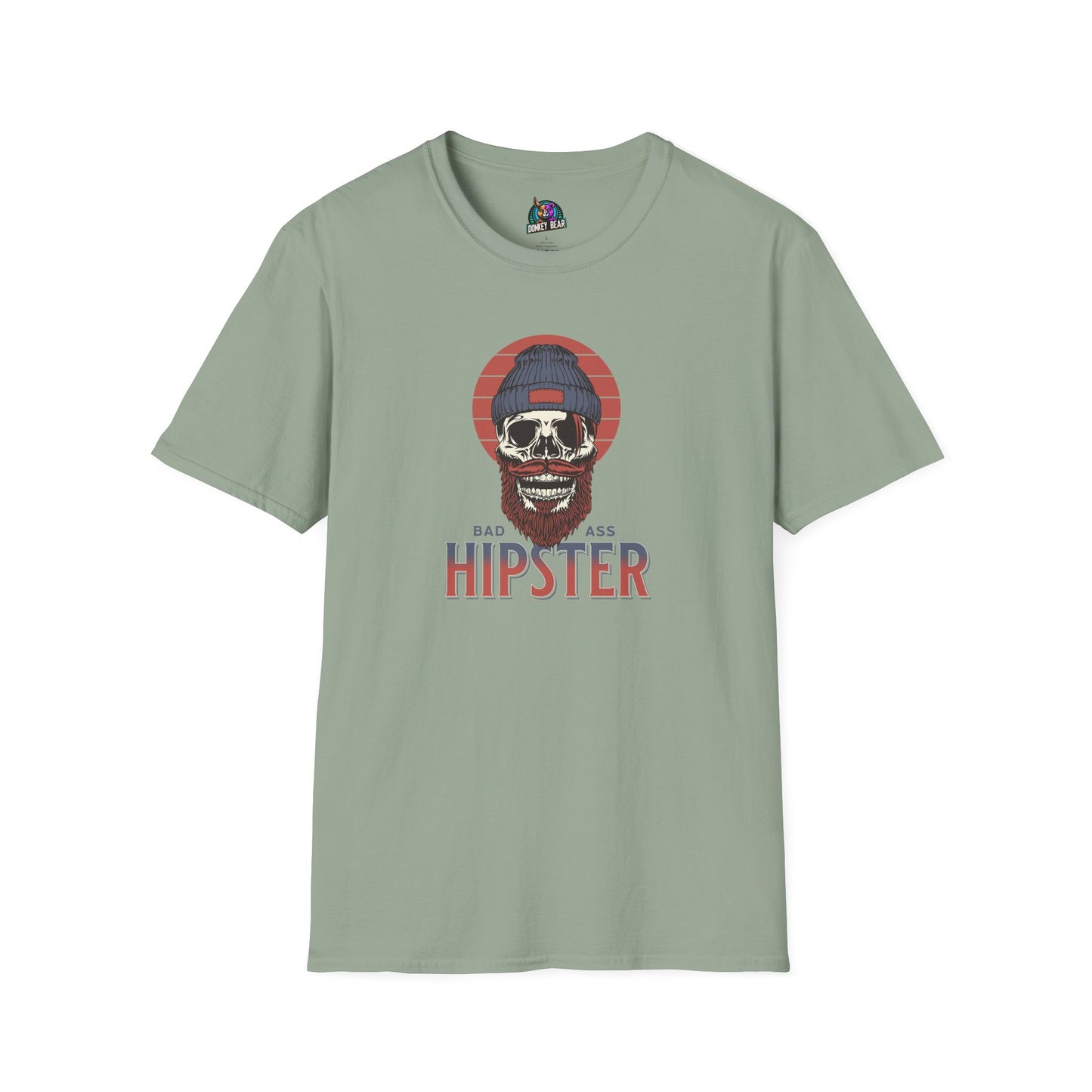 "Bad Ass Hipster" T-Shirt – Vintage Vibes with a Rebel Twist