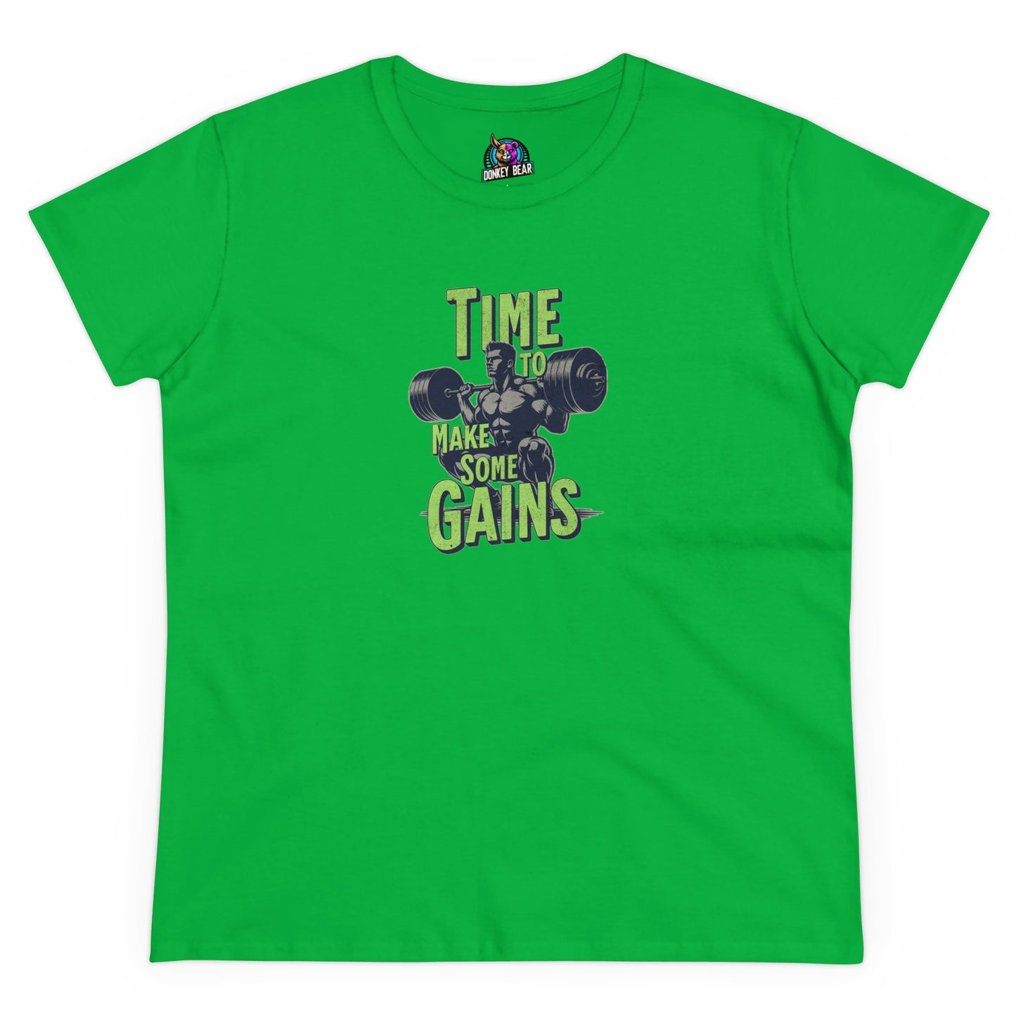 "Time for Gains" T-Shirt – Lift, Sweat, Repeat!