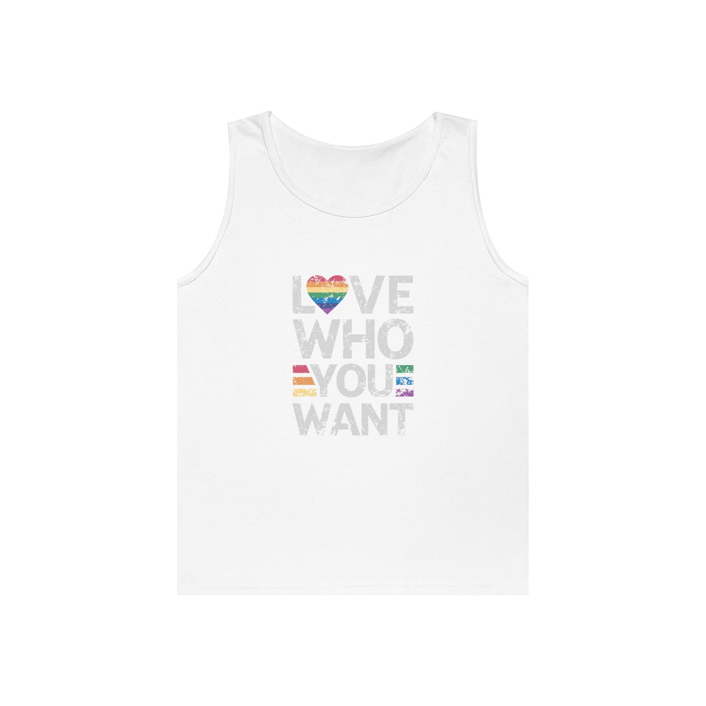 "Love Who You Want" Tank Top – Bold, Proud, and Unapologetic