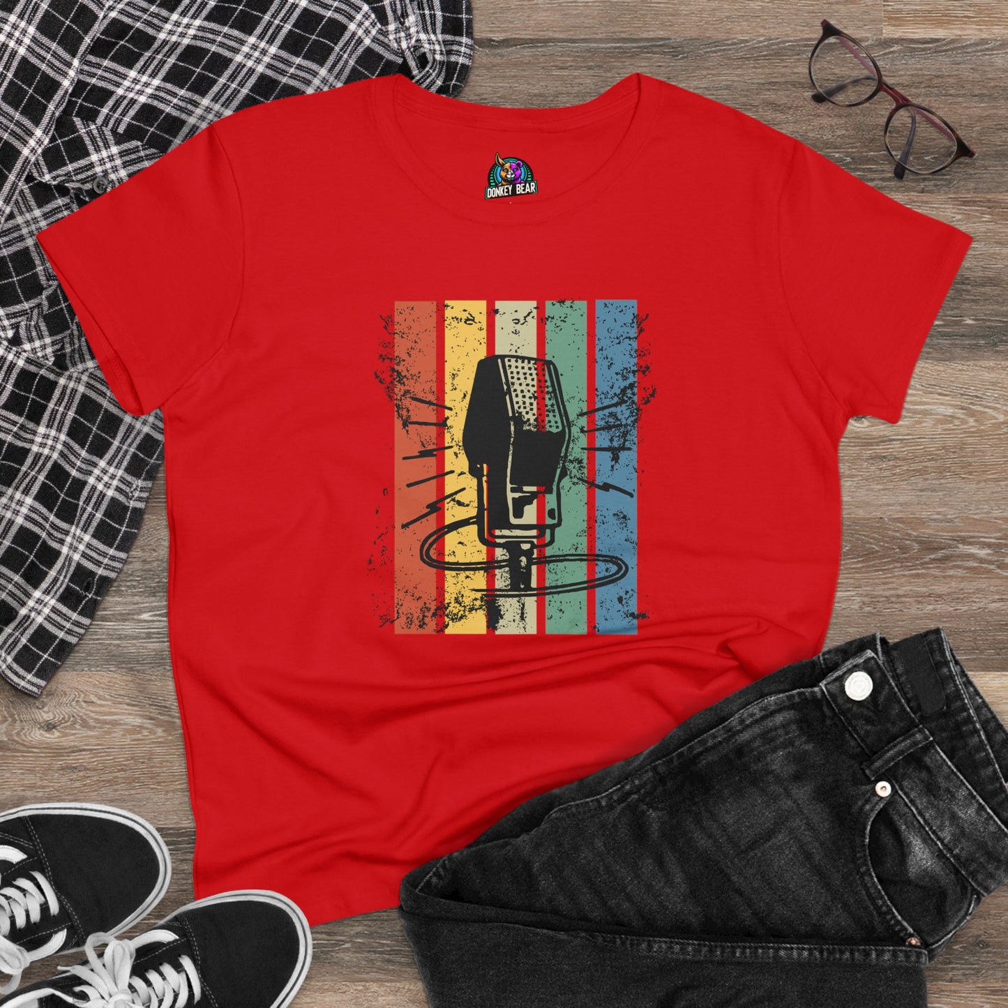 "Retro Mic" T-Shirt – Vintage Vibes, Timeless Sound