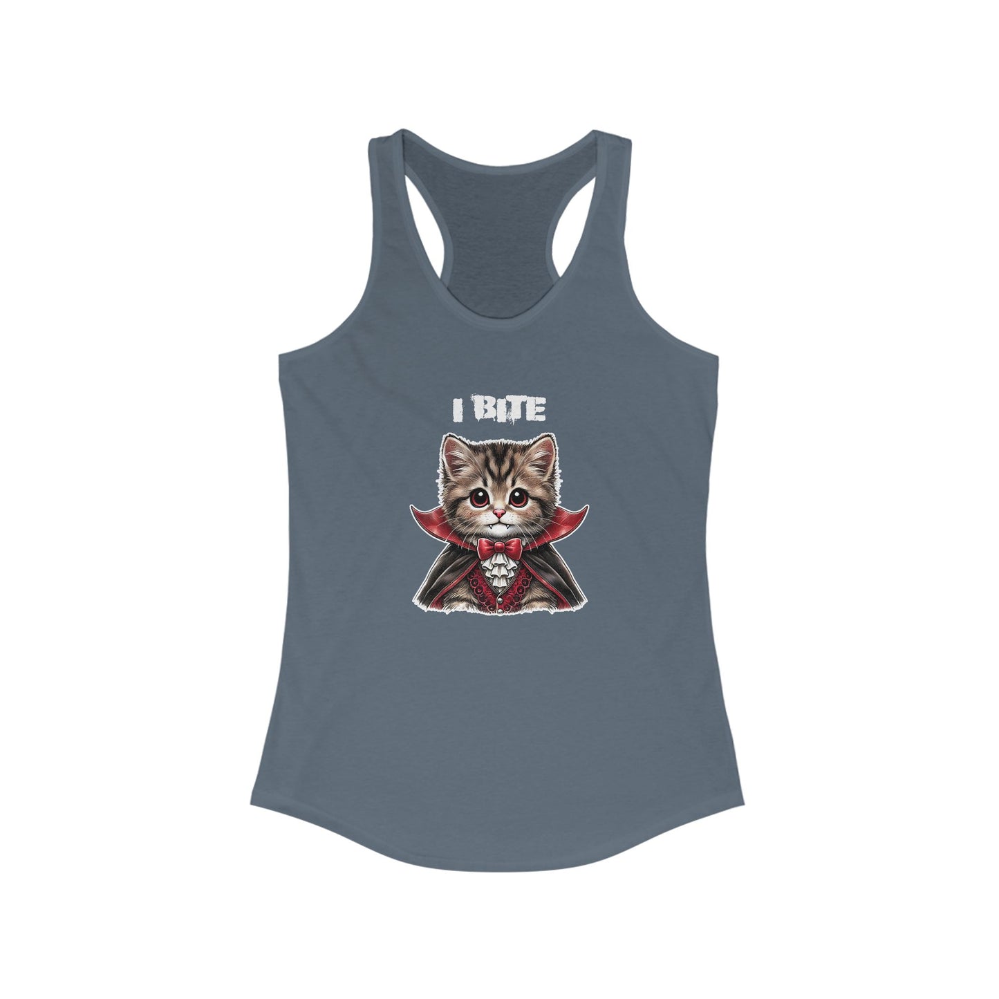 "I Bite" Tank Top – Fangs, Fur, and Halloween Fun!