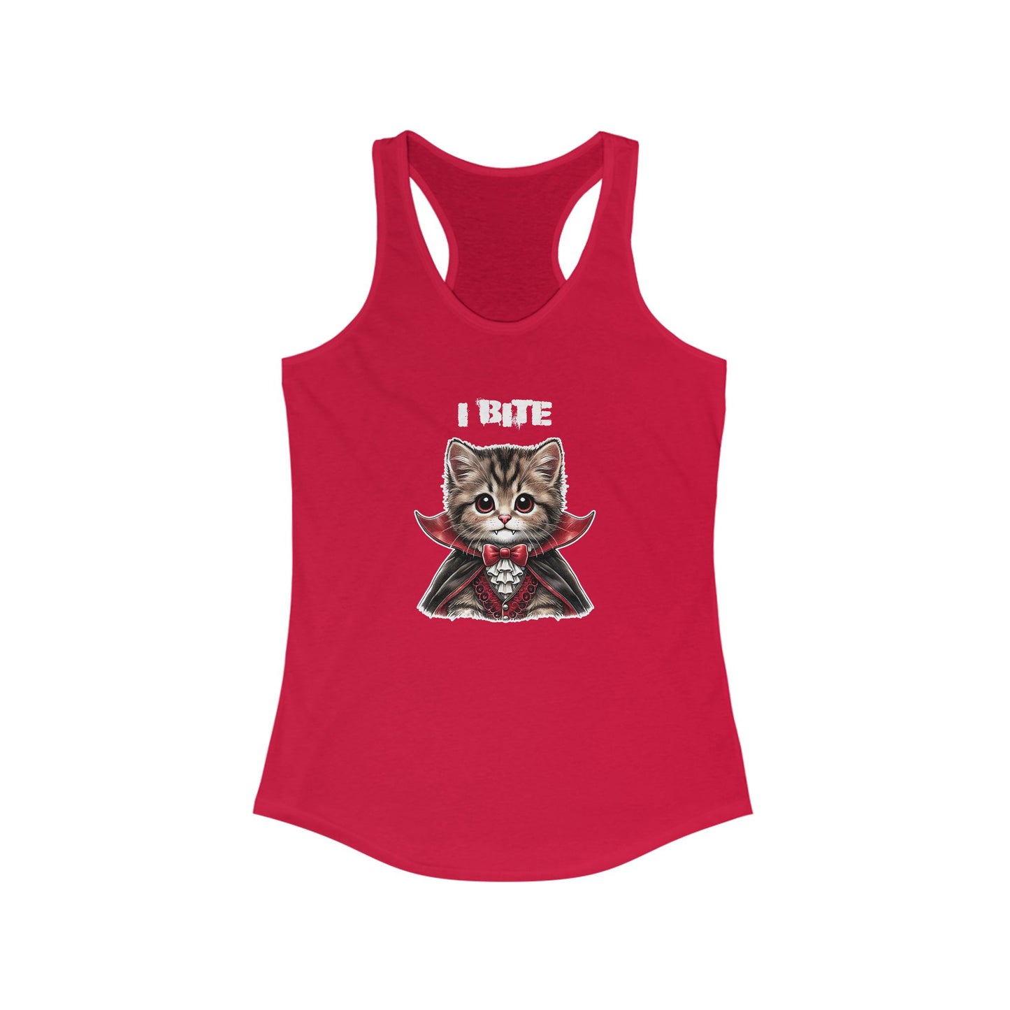 "I Bite" Tank Top – Fangs, Fur, and Halloween Fun!