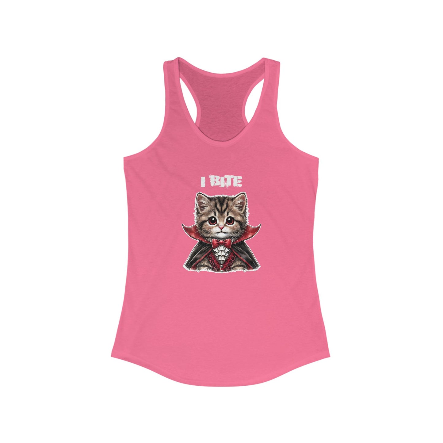 "I Bite" Tank Top – Fangs, Fur, and Halloween Fun!