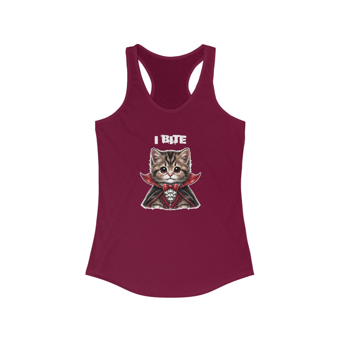 "I Bite" Tank Top – Fangs, Fur, and Halloween Fun!