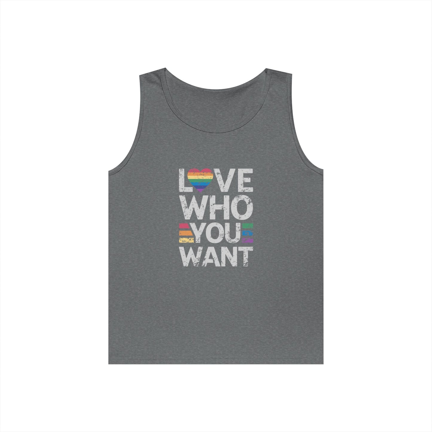"Love Who You Want" Tank Top – Bold, Proud, and Unapologetic