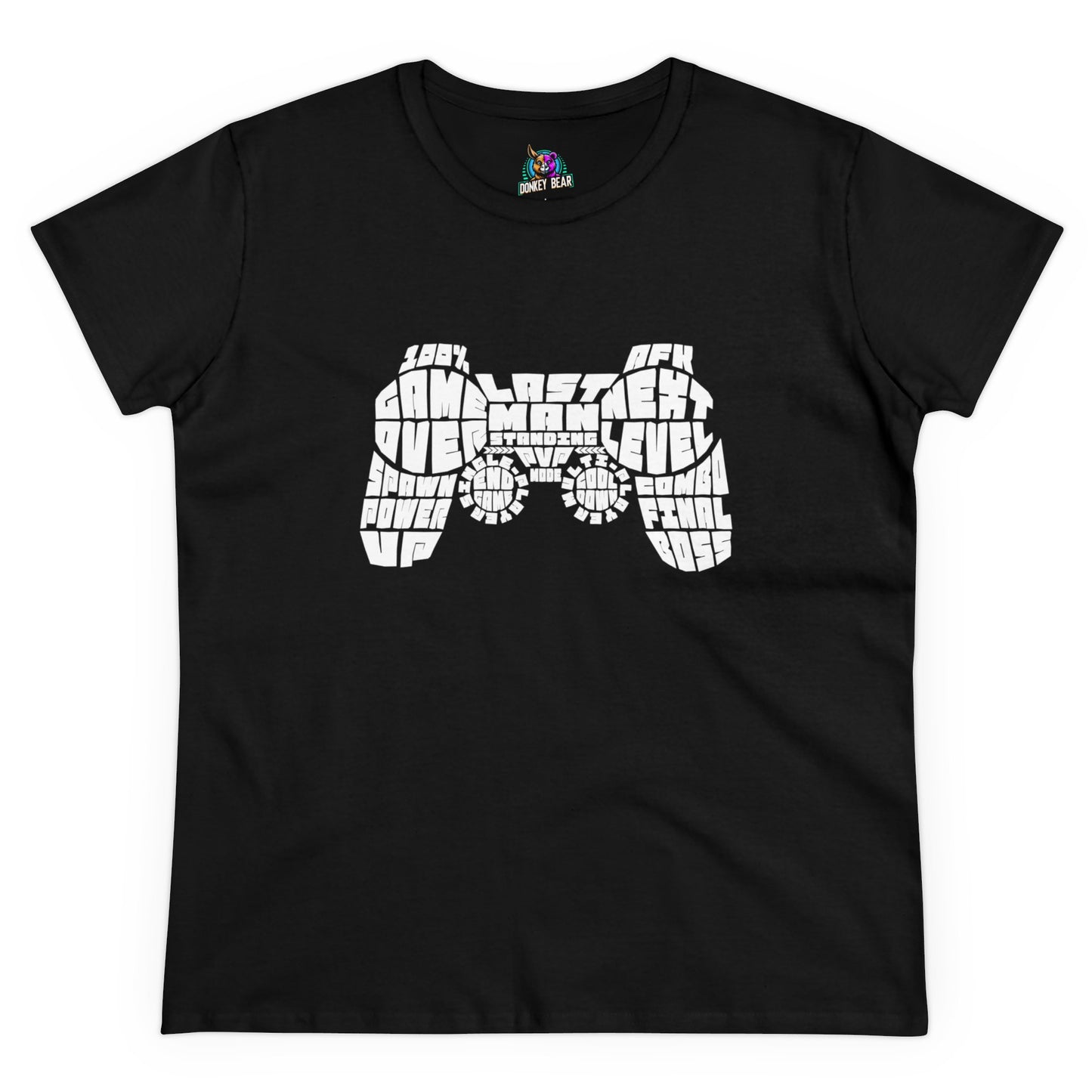 Word Art Gamer Controller T-Shirt – Where Words Meet Play
