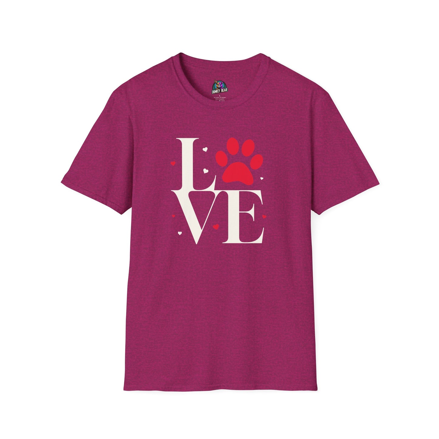 "LOVE Paw Print" T-Shirt – Because Love Is Furry & Four-Legged