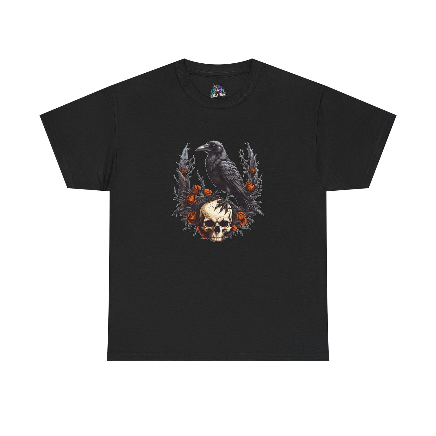 "Raven & Skull" T-Shirt – Mysterious, Dark, and Timeless 🖤