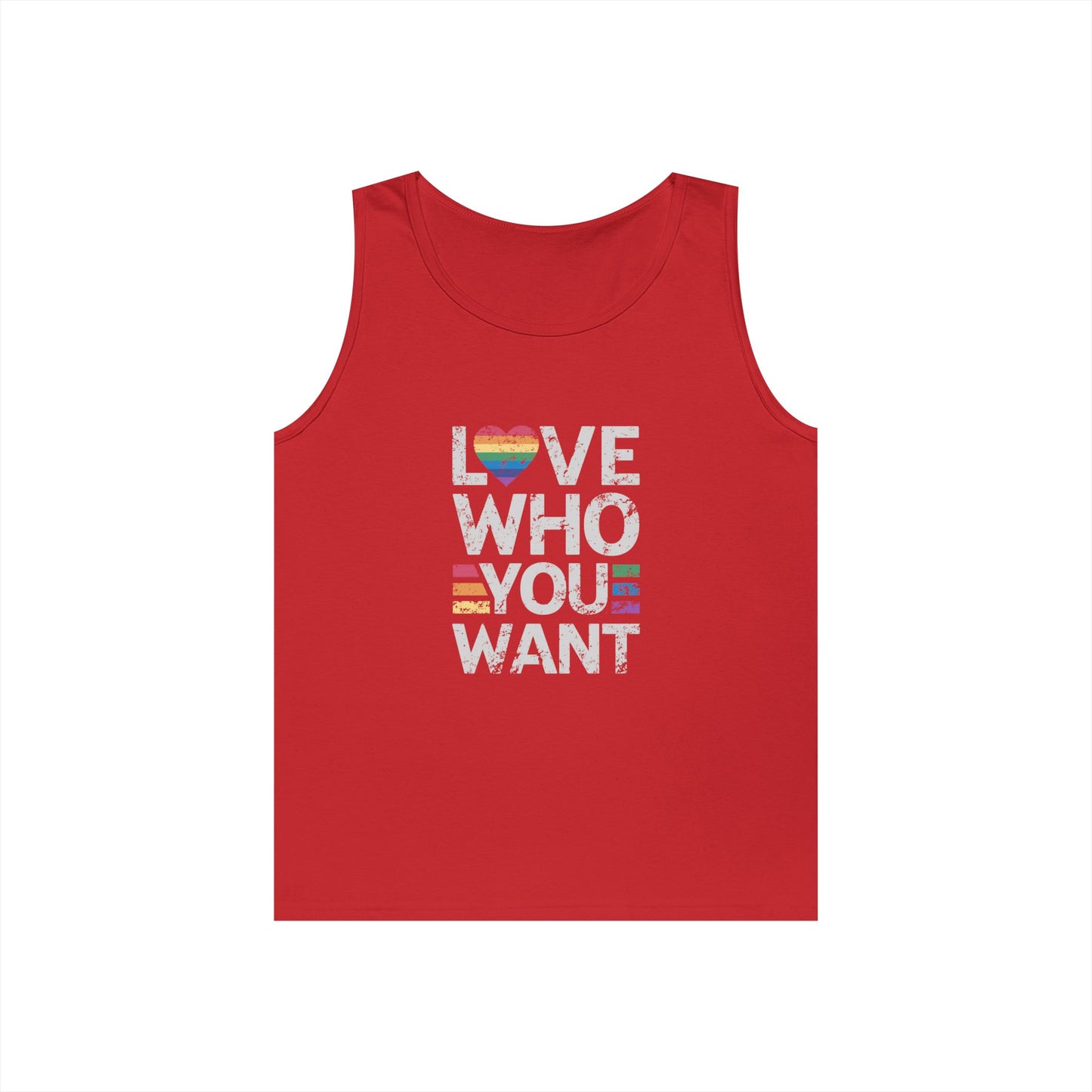 "Love Who You Want" Tank Top – Bold, Proud, and Unapologetic