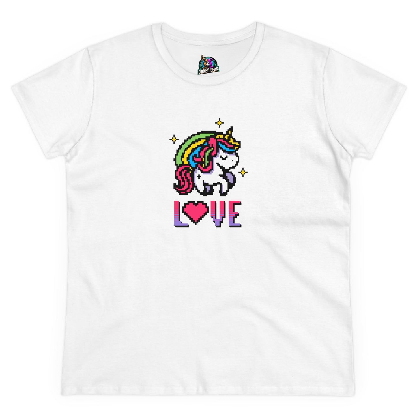"Love 8-Bit Unicorn" T-Shirt – Retro Magic Meets Pixelated Perfection