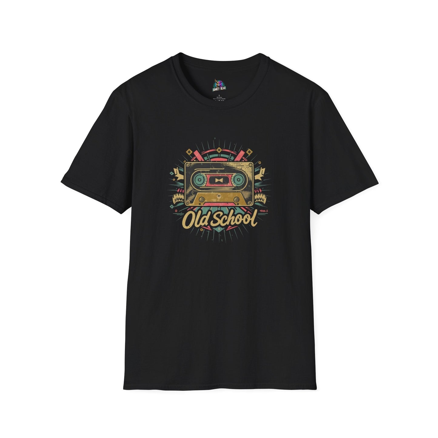 Old School T-shirt with retro cassette design, classic and timeless style.