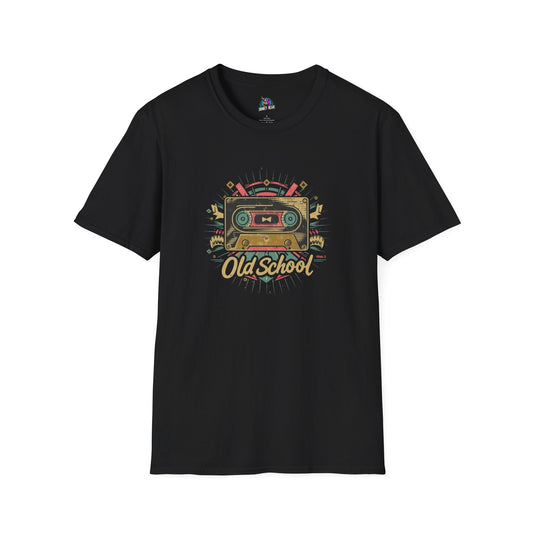 Old School T-shirt with retro cassette design, classic and timeless style.