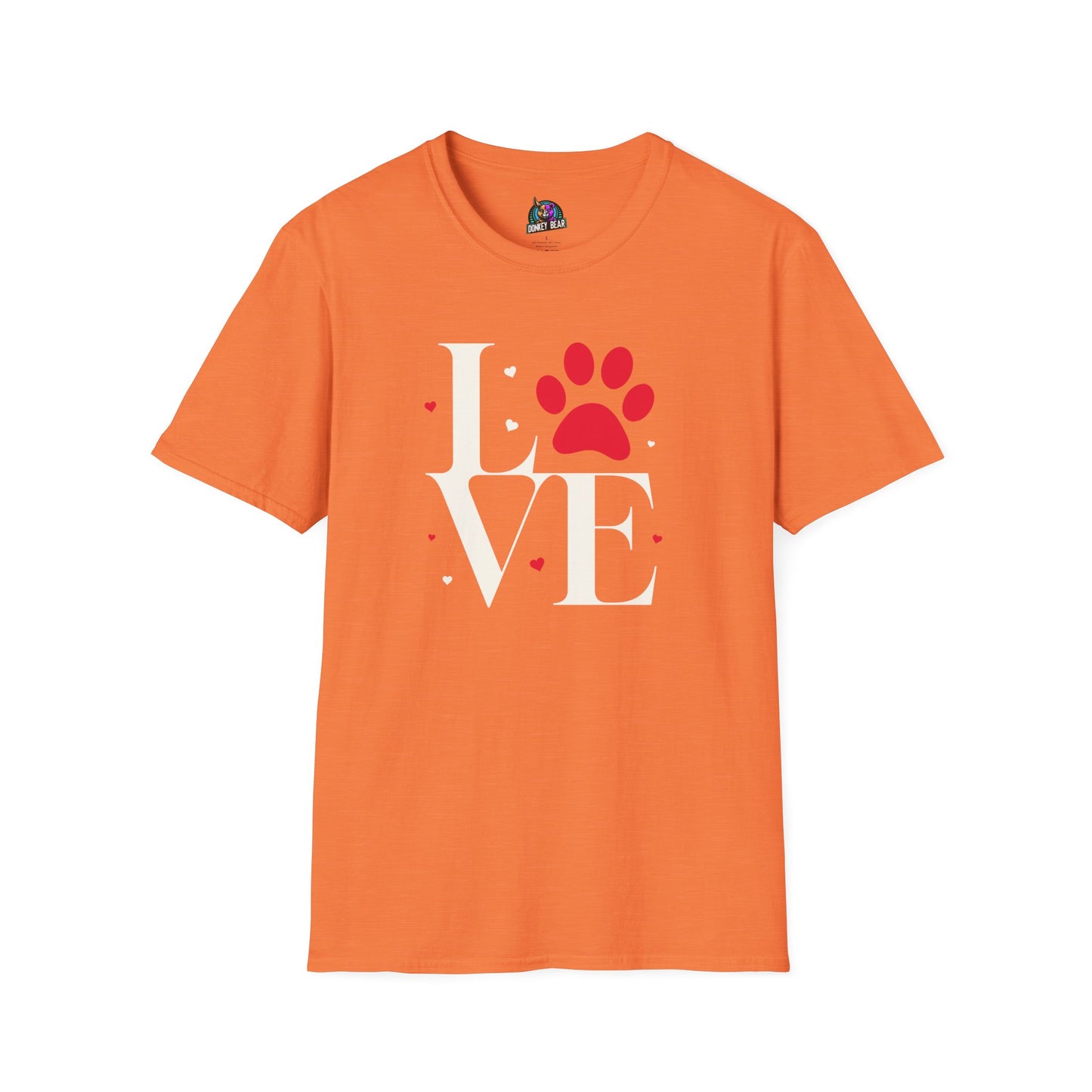 "LOVE Paw Print" T-Shirt – Because Love Is Furry & Four-Legged