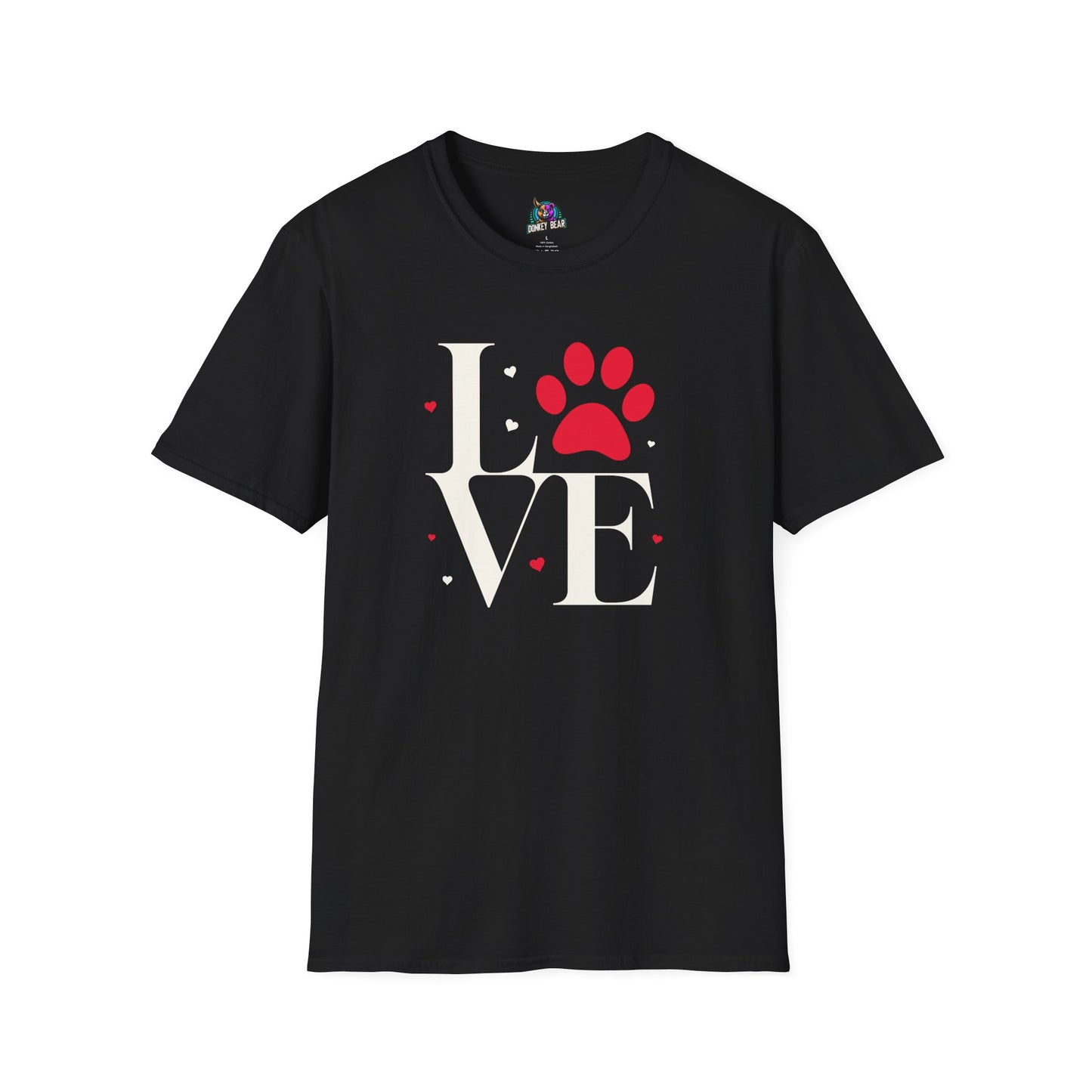 "LOVE Paw Print" T-Shirt – Because Love Is Furry & Four-Legged