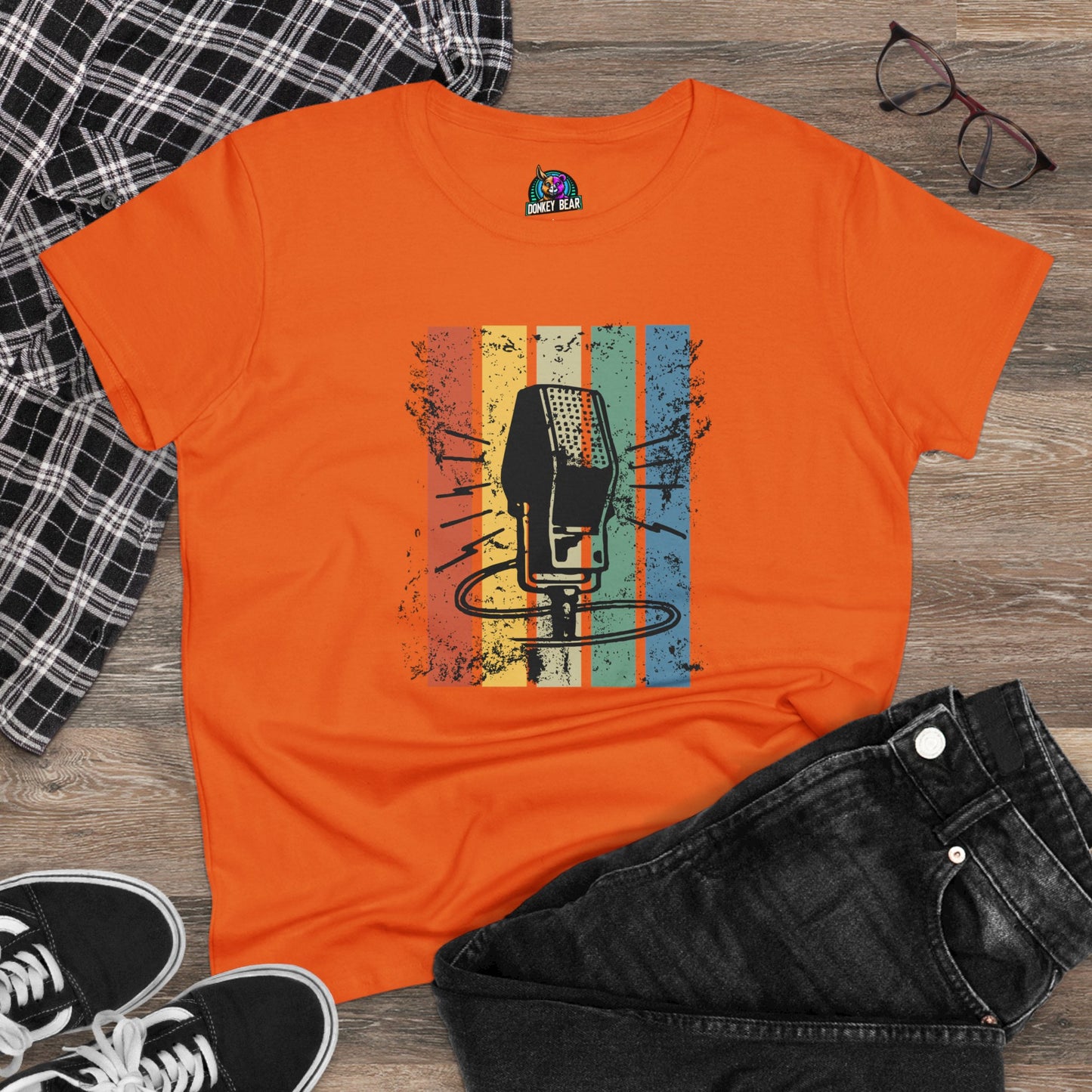 "Retro Mic" T-Shirt – Vintage Vibes, Timeless Sound