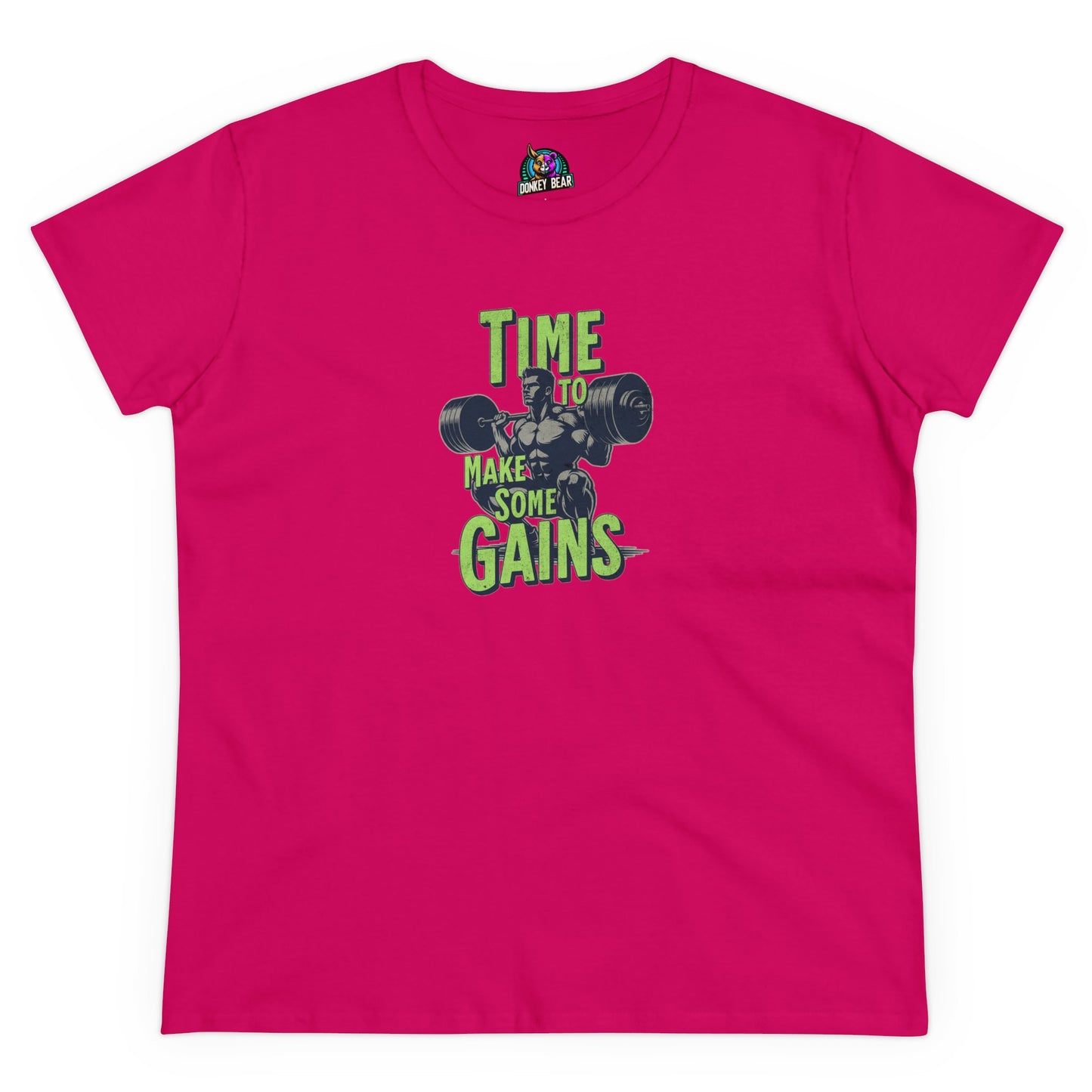 "Time for Gains" T-Shirt – Lift, Sweat, Repeat!