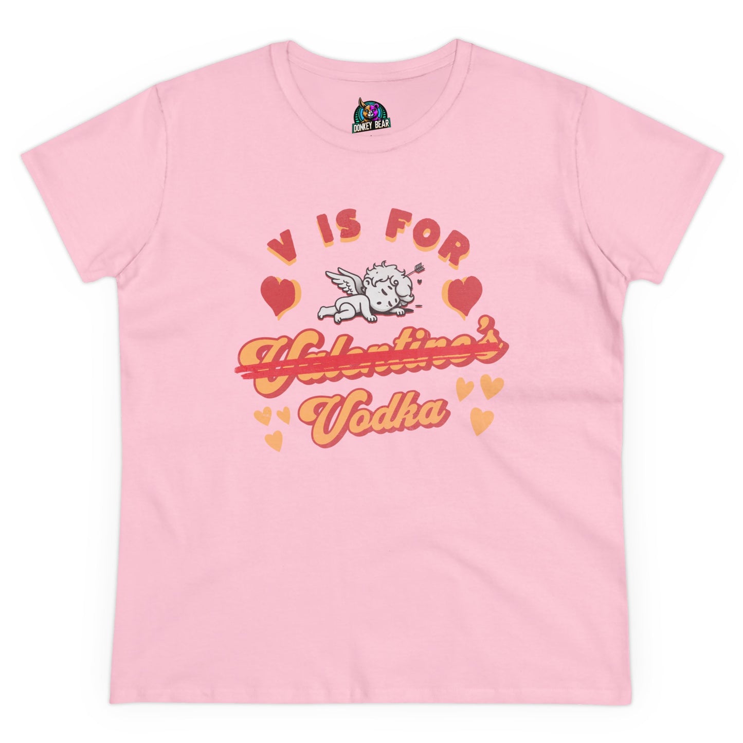 "V is for Vodka" T-Shirt – Love is Overrated, But Drinks Aren’t!