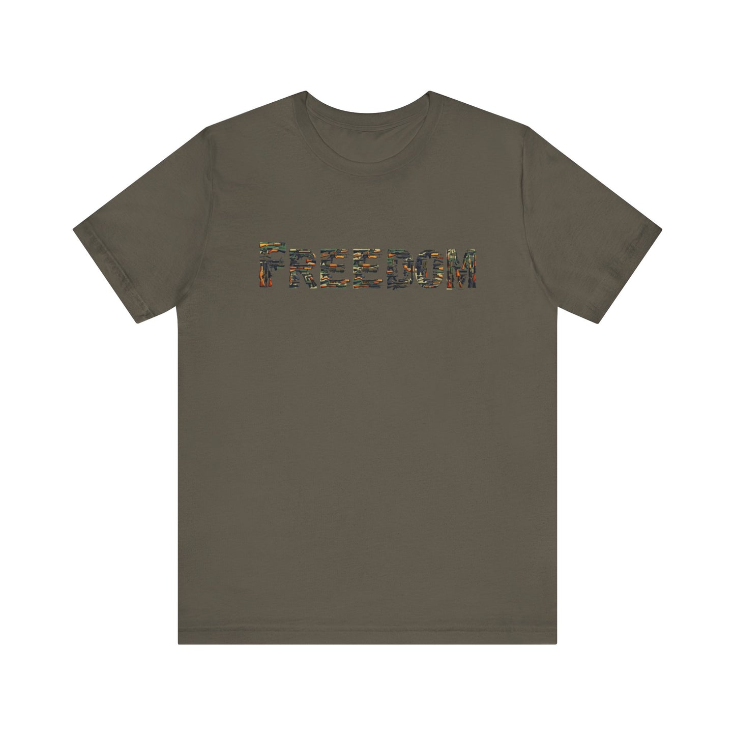 "Freedom" Bullet Design T-Shirt – Bold, Unapologetic, and Ready for Anything