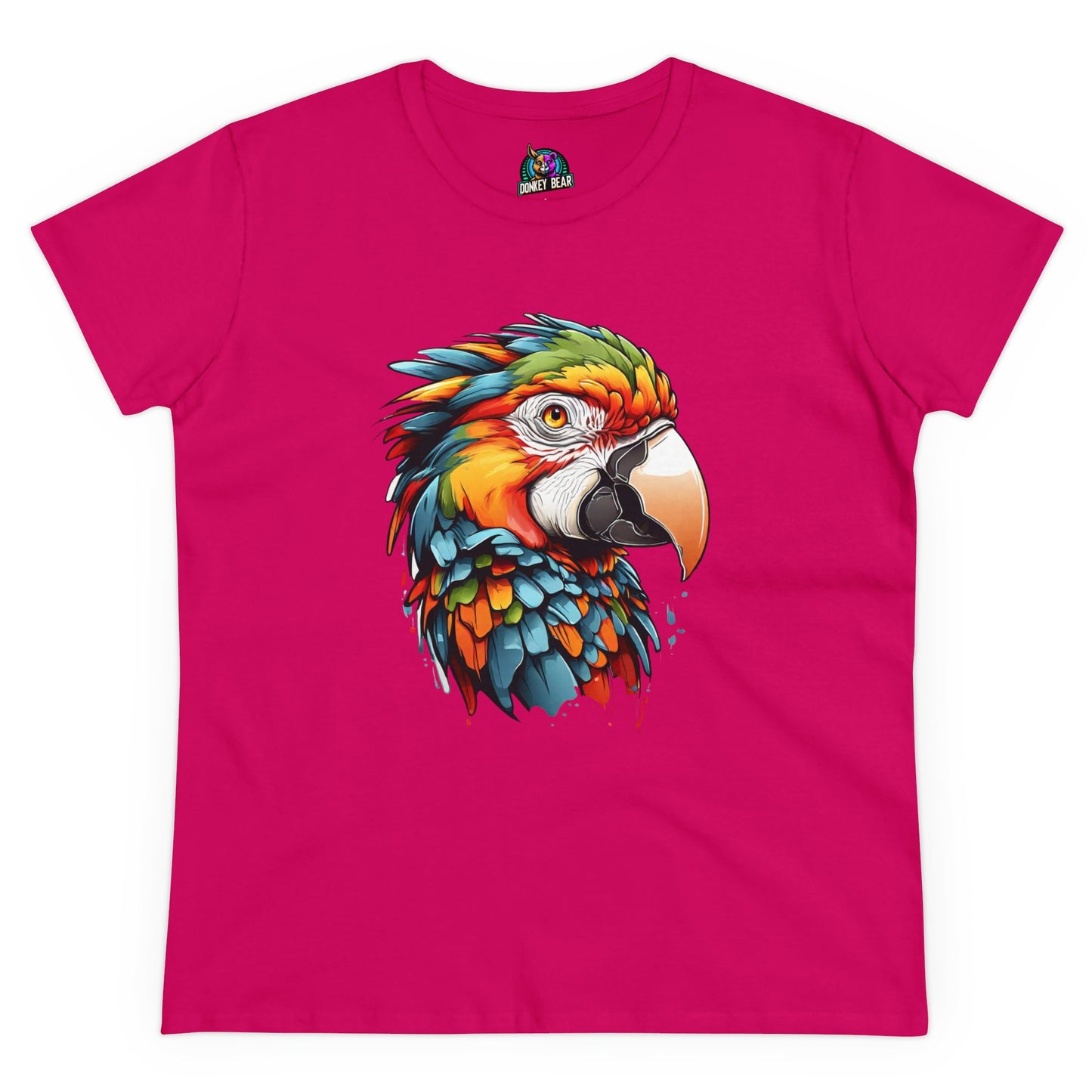 "Vibrant Parrot" T-Shirt – Bold, Colorful, and Full of Personality!