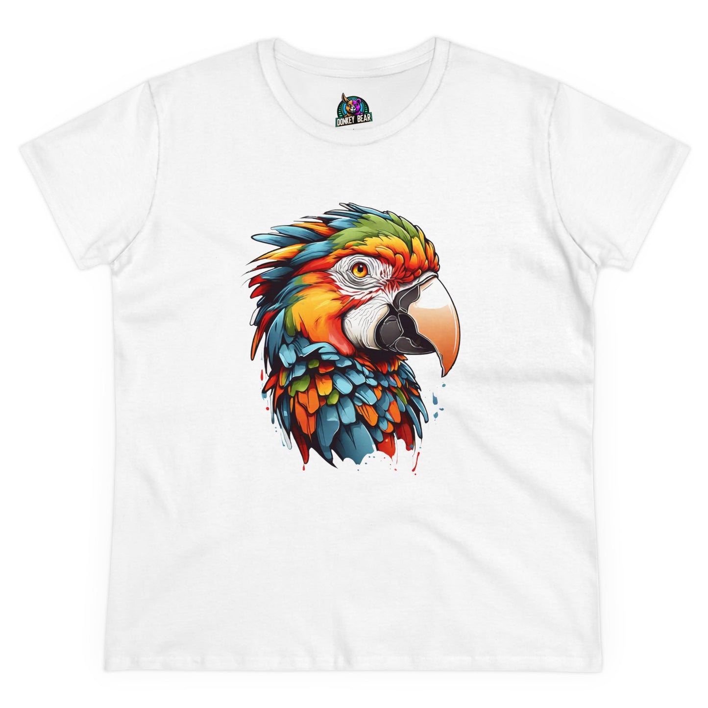 "Vibrant Parrot" T-Shirt – Bold, Colorful, and Full of Personality!