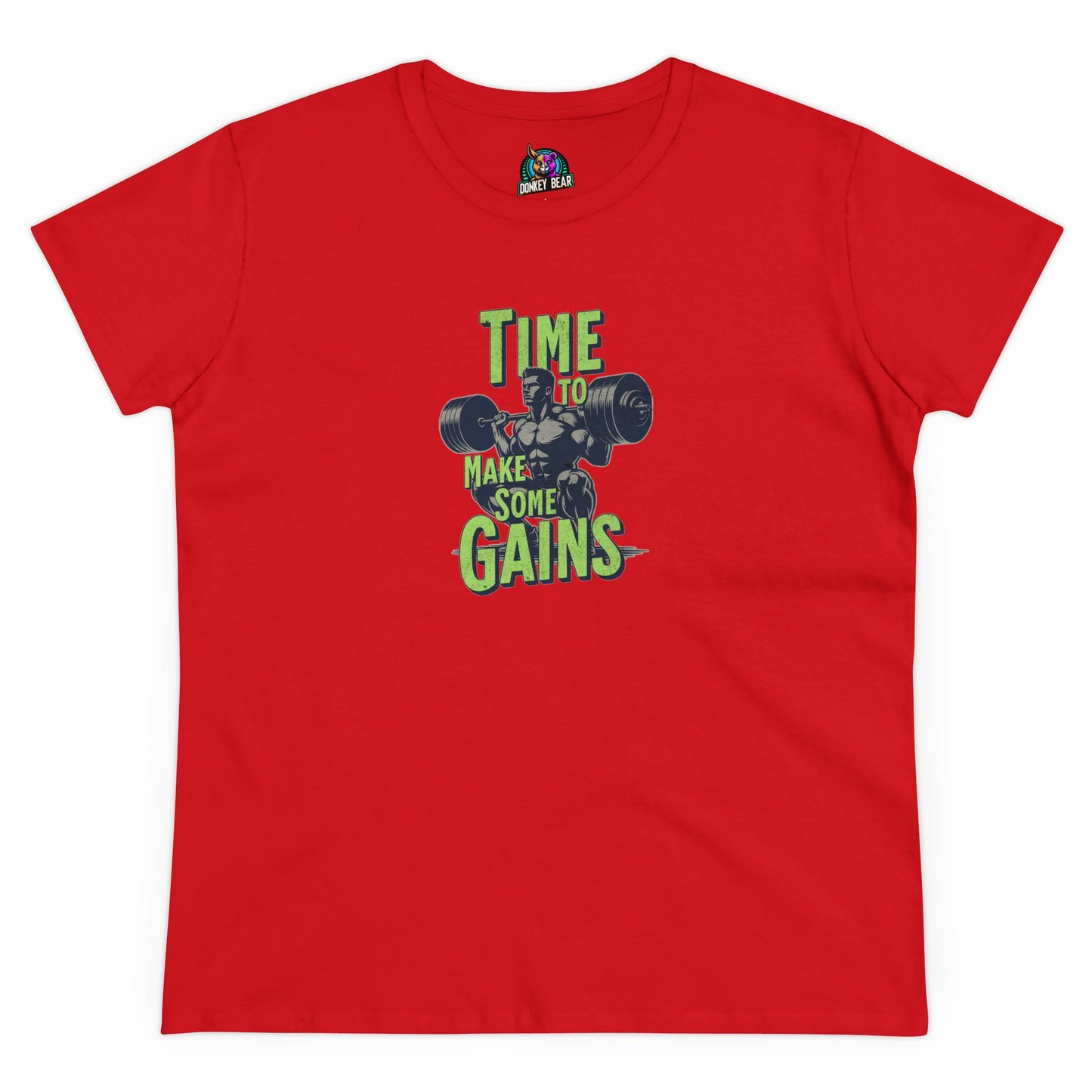 "Time for Gains" T-Shirt – Lift, Sweat, Repeat!