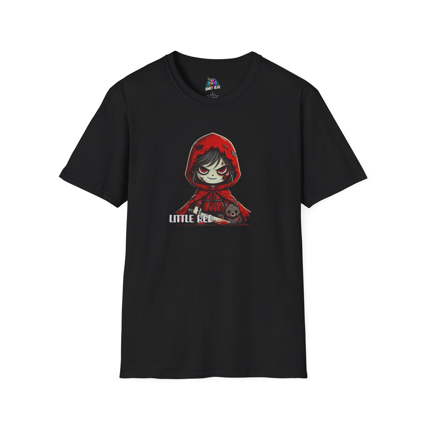 Creepy Red Riding Hood T-Shirt – A Dark Twist on a Classic Tale