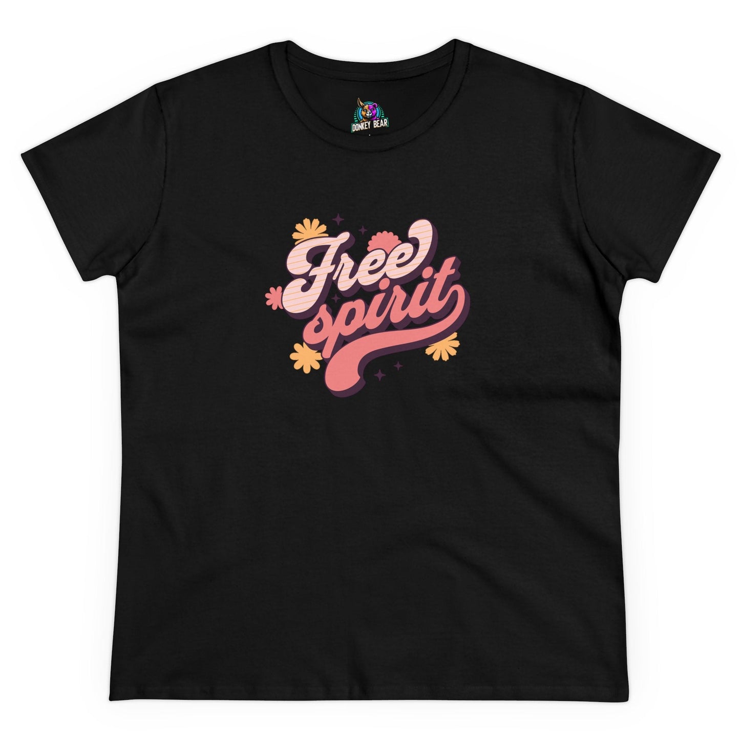 Retro-inspired "Free Spirit" T-shirt with vintage charm and carefree energy.