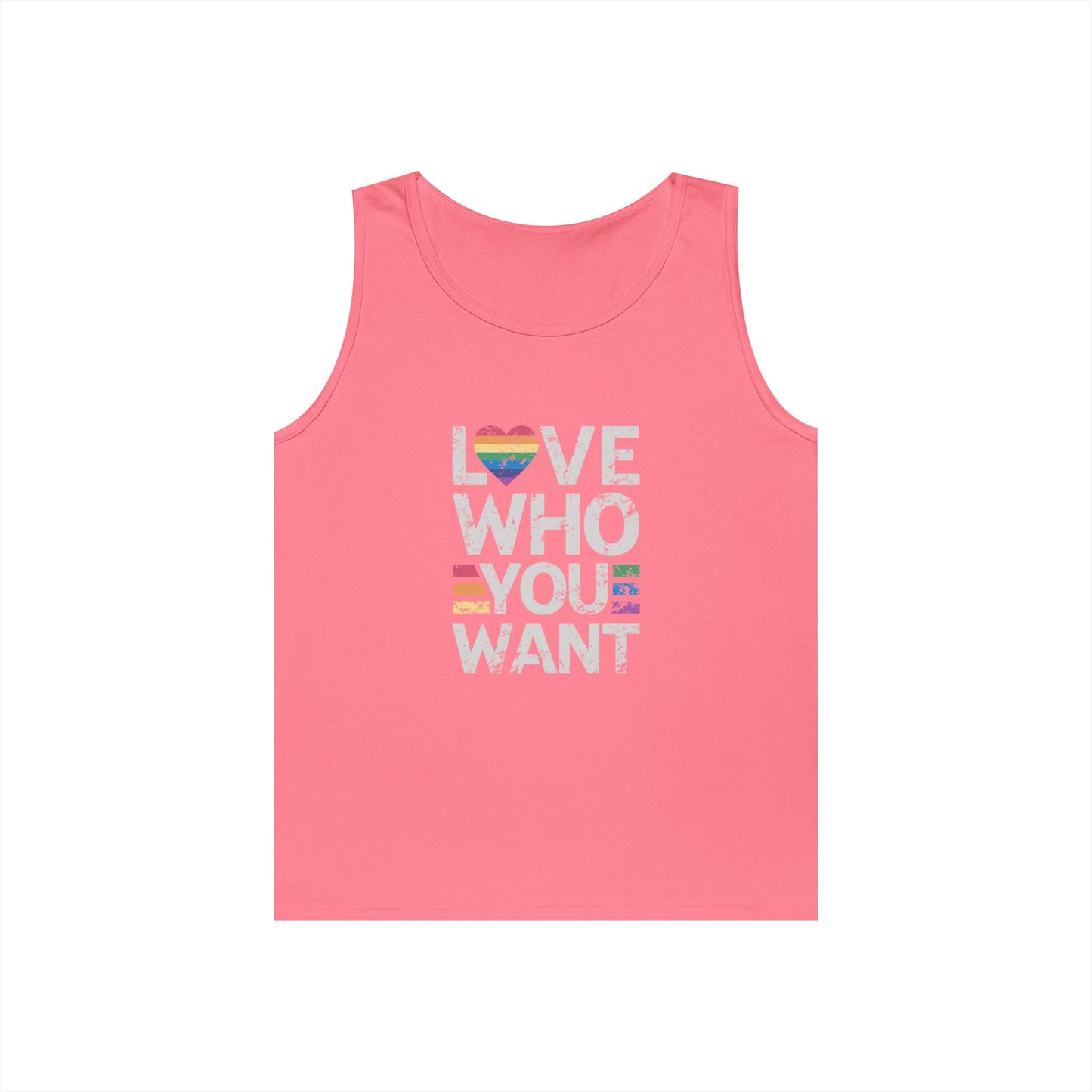 "Love Who You Want" Tank Top – Bold, Proud, and Unapologetic